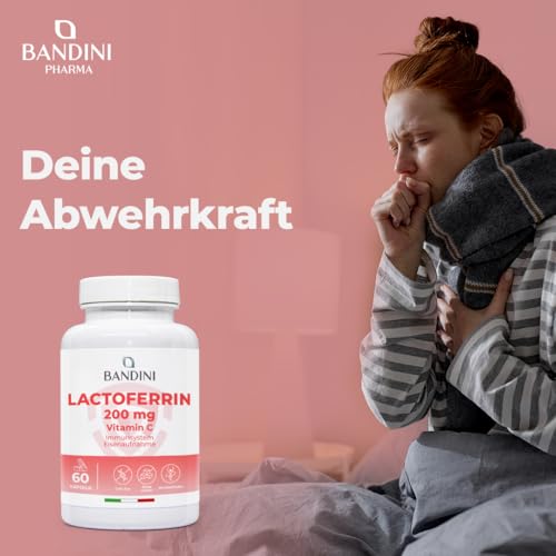 Lactoferrin Bandini 60 Kapseln mit 200 mg Lactoferrin und 60 mg Vitamin C