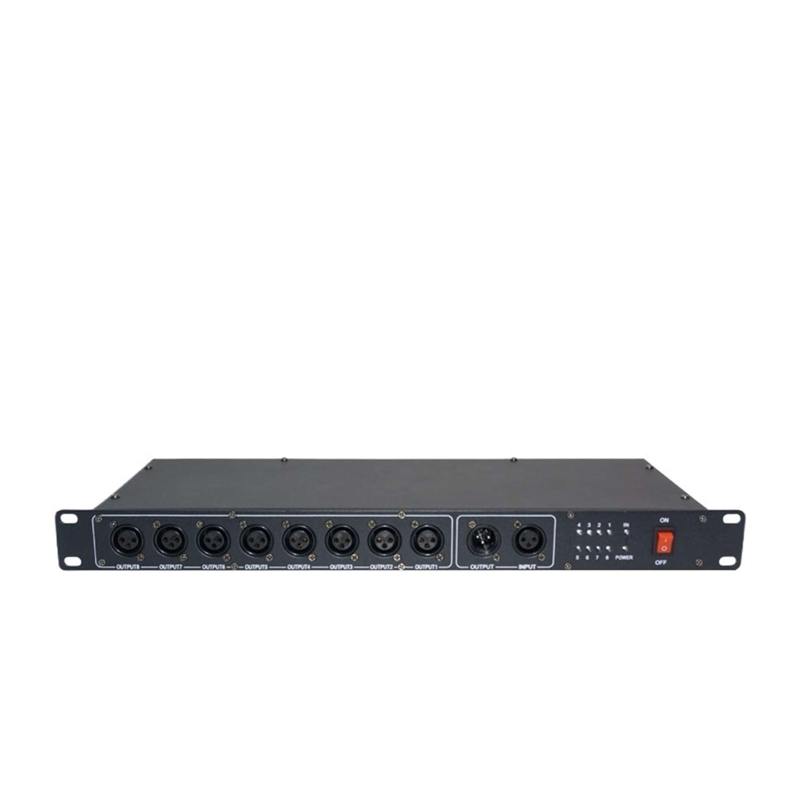DMX Controller, 8CH DMX Splitter DMX512 Light Sta Lights Signal Amplifier 8 Way Distributor