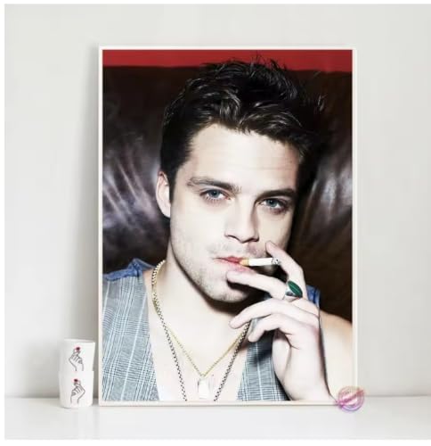 Poster Sebastian Stan affiche cinéma toile art mural chambre ado 50x70