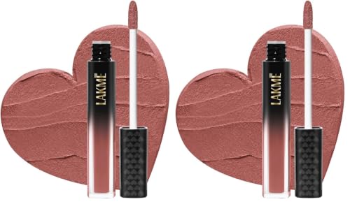 Image of LAKME Xtraordin-airy Matte Lip Mousse Blush Nude (Pack of 2)