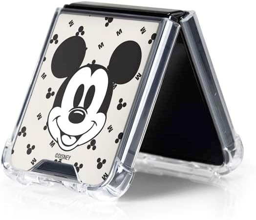 Skinit Clear Phone Case Compatible with Galaxy Z Flip5 5G - Officially Licensed Disney Mickey Mouse Classic Design