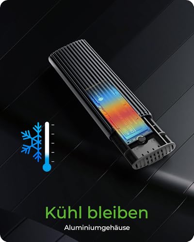 Caja externa ICY BOX para SSD M.2 NVMe SATA USB 3.2 miniatura 3