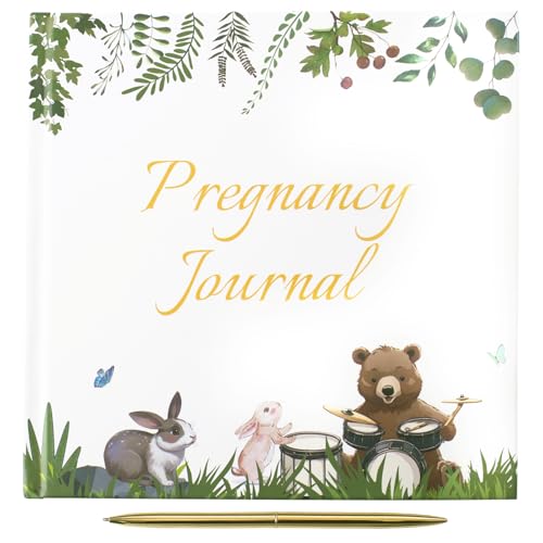 Image of Pregnancy Journal Memory Book, Pregnancy Journal for First Time Moms with Prompts to Track Milestones, Pregnancy Gift for Mom