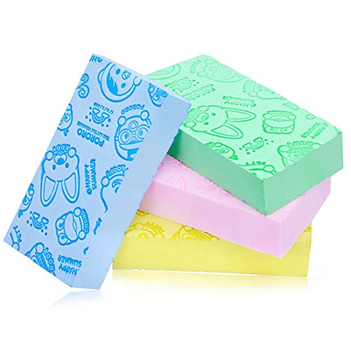 Ultra Soft Exfoliating Sponge Shower Brush (4pcs)