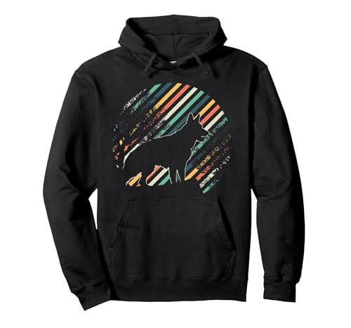 Hundebesitzer Geschenk Tiermotiv Deutscher Schäferhund Pullover Hoodie, Unisex für Erwachsene, Schwarz, XXL