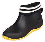Uso versátil y versátil: debido a las botas para el trabajo con aspecto de moda de nieve, las botas de lluvia no son solo adecuadas para días lluviosos. Puedes usar las botas para trabajar en el jardín, ir de compras, ir a la escuela, viajar e incluso dar a tus familiares y amigos durante las vacaciones.