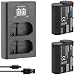 Produktbild 2X Blumax Akku kompatibel mit Nikon EN-EL15 [ 2250mAh ] + Slim Dual Charger EN-EL15c EN-EL15b EN-EL15a für D800 D850 D7200 D7500 Z8 Z7 II Z6 II Z5 Zf