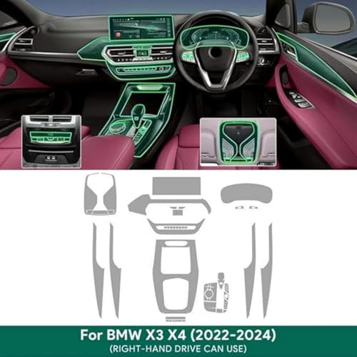 Protector de pantalla para consola central BMW G01 G02 con TPU autorreparable 3