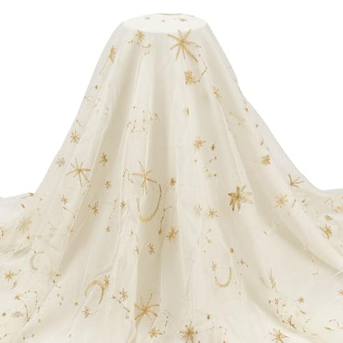 Tissu en tulle pailleté anti-effilochage pour rideaux et décoration de fond