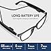 Smart Glasses, Blue Light Blocking Clear Lenses + Magnetic Clip-On Sunglasses, Bluetooth Glasses with Open Ear Speaker, Voice Assistant Compatible for iPhone Android