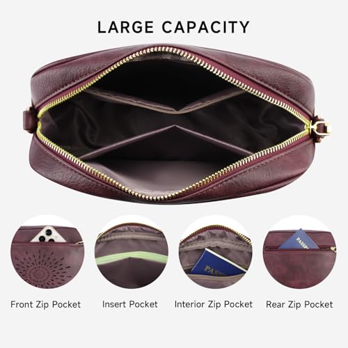 Image of APHISON Crossbody Bags for Women Trendy,Vegan Leather Small Crossbody Purses Shoulder Handbags with Adjustable Strap