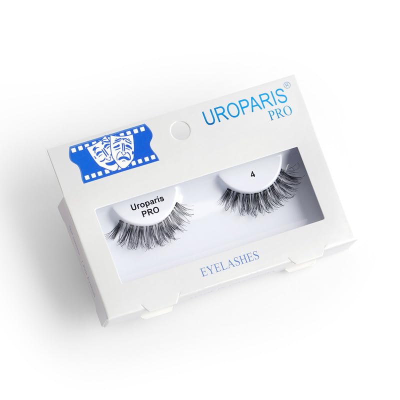PRO 4 Eyelashes for Women — Handmade Eye Lashes | Lightweight False Lashes with Premium Virgin Hair | Invisible Band | For Glam Look & Enhance Beauty (Black) - 1 Pair-image-29