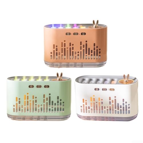 ZYWUOY Dynamic Sound Pickup Humidifier, Colorful Dynamic Music Humidifier Home Large Fog Air Aromatherapy Machine(white) - Image 7