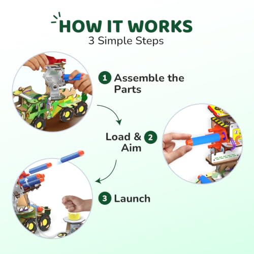 Image of Smartivity DIY Military Vehicle Truck Toy for Kids 8-14 Years