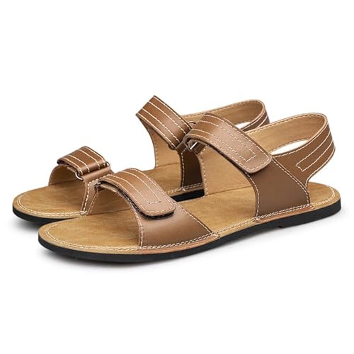 Sandale homme en cuir chaussures ouvertes d'été légères