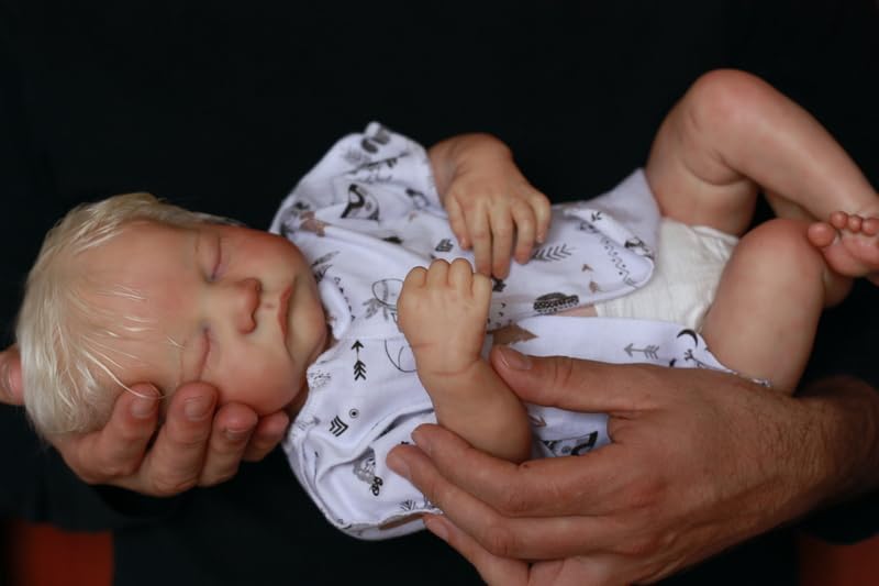 Miniatura 2 de Pinky Reborn Muñecas de bebé de 19 pulgadas, muñeca realista de bebé recién nacido, muñecas de silicona Reborn de juguete Bebe juguete regalo de