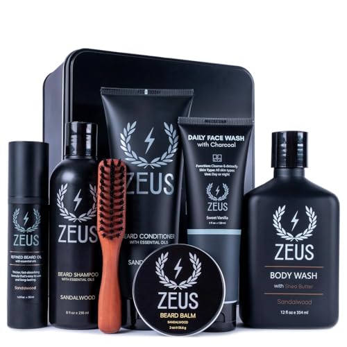 ZEUS Ultimate Beard & Body Care Kit for Men – Complete Premium Gr...