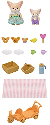 Calico Critters CC2071 Sunny Picnic Set - Fennec Fox Sister & Baby, Doll Playset thumb #1