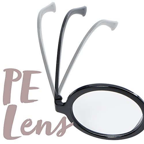 Spooktacular Creations Wizard Glasses, Halloween Black Round Glasses, Black Circle Eyeglasses for Kids & Adults Halloween Accessories Costume4