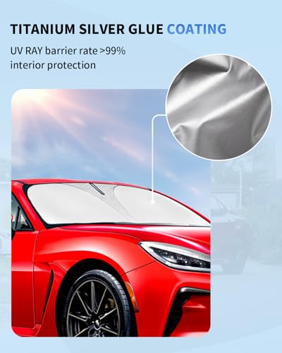 Sunshade for GR86 Windshield Sun Shade Fit Toyota 86 2017-2021 Toyota GR86 2022-2023/Subaru BRZ/2016 Scion FR-S FRS Accessories Windshield Cover Front Window Shield Sun Visor Protector Block UV