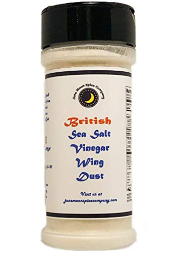 Premium | British SEA SALT & VINEGAR Wing Dust | Large Shaker | Calorie Free | Fat Free | Saturated Fat Free | Cholesterol Free | Low Sugar