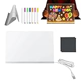 Expérience de dessin adaptable : Grâce à son support réglable multi-angles, ce tableau LED offre une adaptation flexible de la hauteur, permettant de passer facilement du mode sur table au mode portable. Il garantit stabilité et liberté créative pour les projets artistiques.