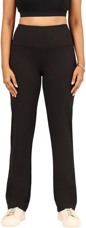 BlissClub Women High Rise Straight Pants