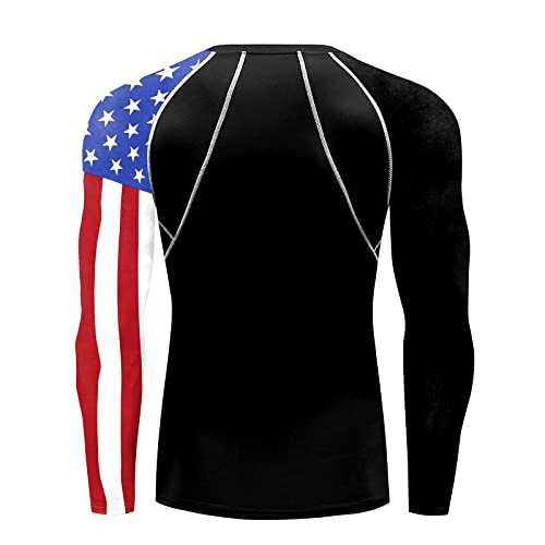 Men's Rash Guard Shirts Sun Protection UPF 50+ Long Sleeve BJJ Jiu Jitsu Fitness Running Fishing Swim T-Shirt3