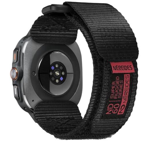 Image of Nereides Compatible with Samsung Galaxy Watch 3 45mm Band, Rugged Nylon Sports Strap with Woven Loop Design, 22mm Tough Replacement Band