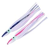  HART Señuelo de la falda de plástico suave de la pesca de agua salada OCTOPUS 3.5in/110mm