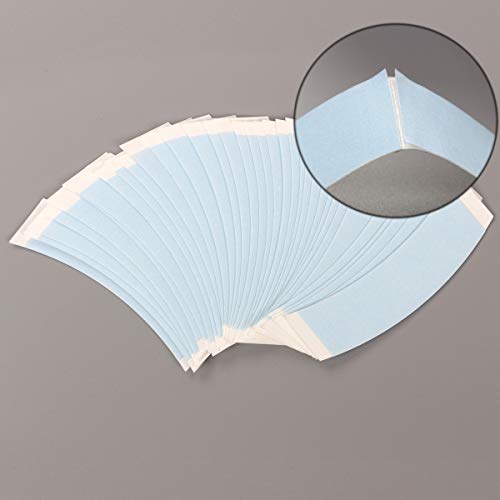 C Contour Lace Front Wig Tape Strips, Curve Double Sided Adhesive Tapes for Hair Extensions/Lace Front Support Wig/Toupee and Hairpiece 36 Pcs/Bag (Blue Color)