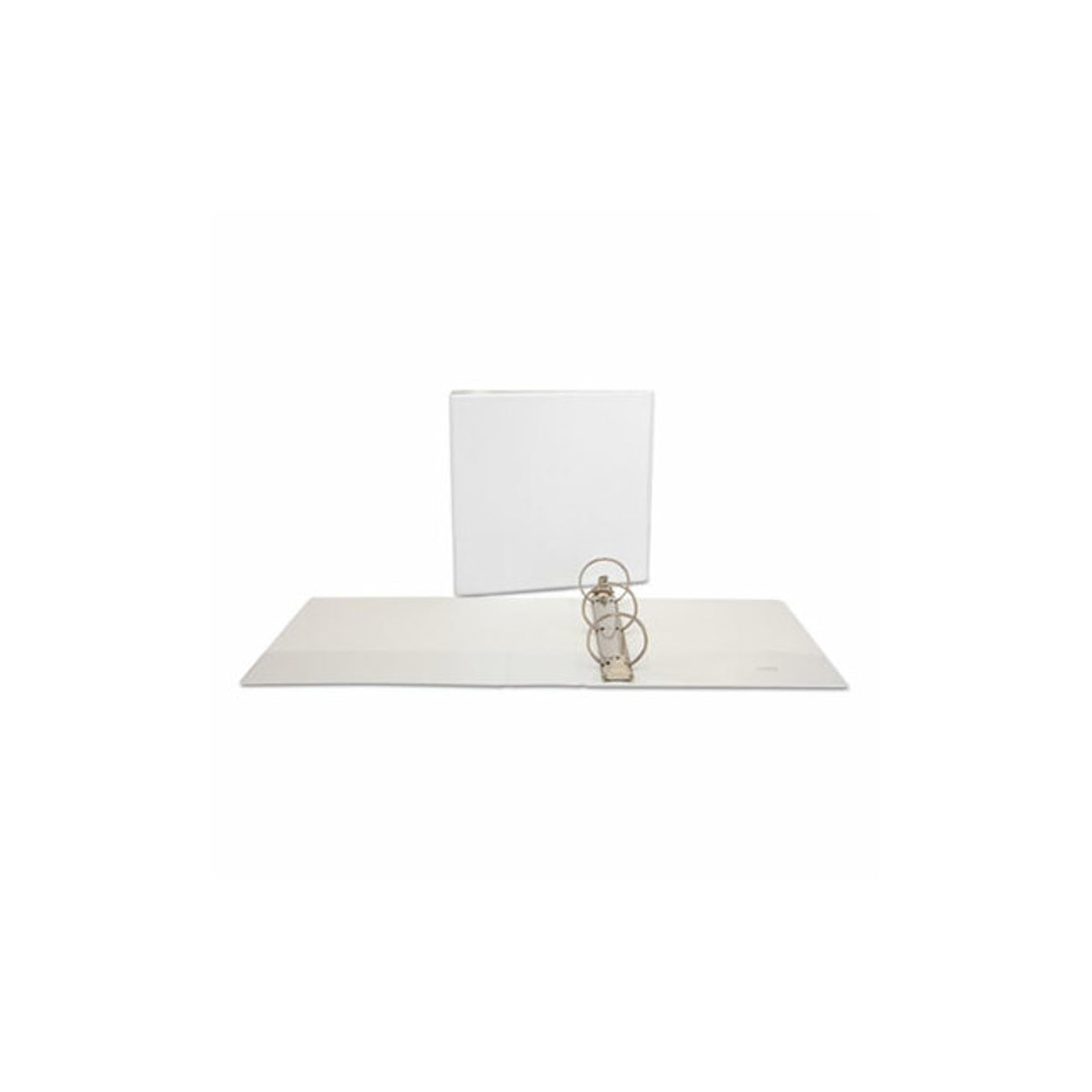 Universal Classeur de luxe rond à anneaux, capacité de 7,6 cm, blanc (20752)