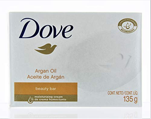 Dove Argan Oil Beauty Bar Soap, 4.75 Oz 135 Gr (Pack of 12 Bars)