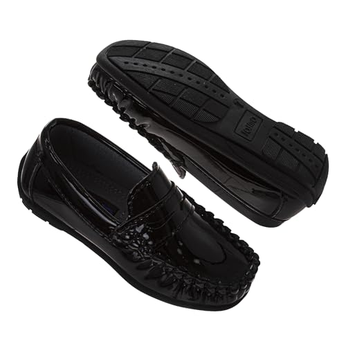 Image of Josmo Boys Moccasin Driving Loafers - Casual Dress Penny Slip On Boat Shoes (Sizes: 5-10 Toddlers / 11-13 Little Kids / 1-5 Big Kids)