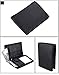 Wallet for Men With Coin Pocket RFID Leather Card Holder Big Trifold 3 ID Windows (Plain Black)