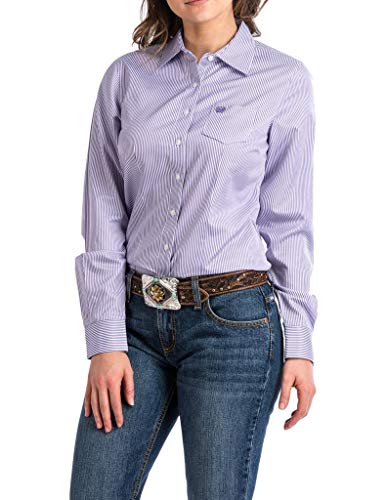 Cinch Women's Tencel Long Sleeve Shirt, Purple, S #TOP9