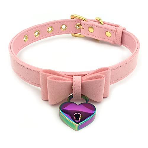 Bell Choker Collar Necklace Lolita Bow Collar Cat Kitty Velvet Ne...