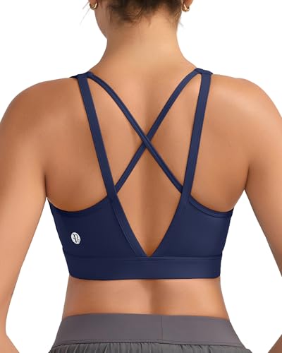 Image of RUNNING GIRL High Impact Sports Bras for Women, High Support Running Sports Bra Moulded Cup Strappy Sports Bras
