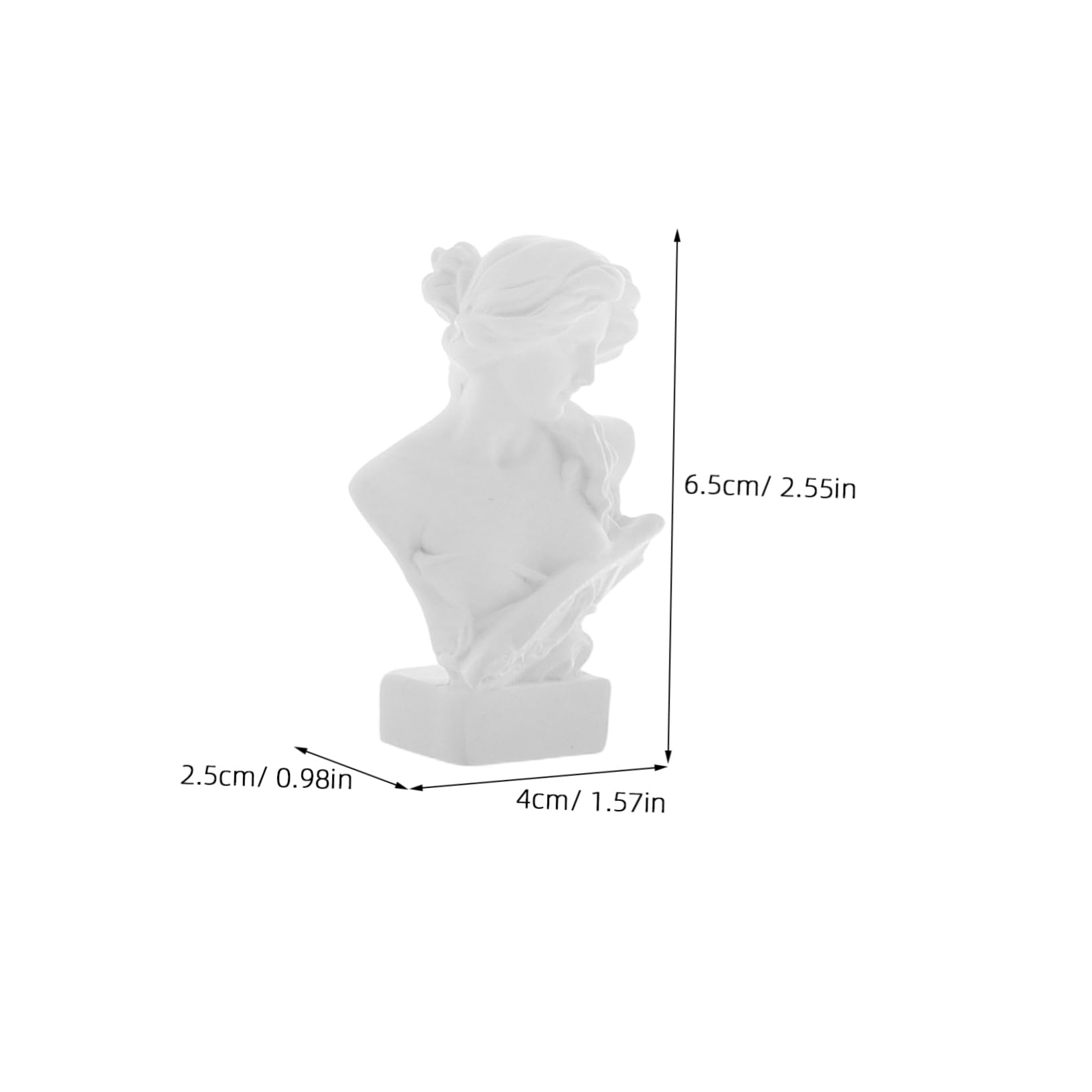Hemoton 6pcs Mini Mythology Bust Statues and More Compact Decor for Home Office and Bookshelves Unique Art Sculptures for Classical Aesthetic