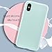 MILPROX Compatible for iPhone X/Xs Silicone Series Liquid Silicone Gel Rubber Slim Fit Case with Soft Microfiber Cloth Lining Cushion Compatible for iPhone X/iPhone Xs Mint