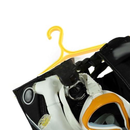 kowaku Scuba Diving Wetsuit Hanger Accessories 16.5x8.6inch Lightweight for Outdoor Activities Anti Slip Versatile BCD BC Hanger, Yellow