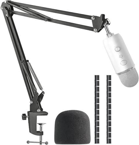 Parabrezza professionale: filtro pop in schiuma progettato per microfono Blue Yeti Pro con materiale in schiuma acustica di alta qualità, filtra i rumori di fondo indesiderati per migliorare la qualità del suono.