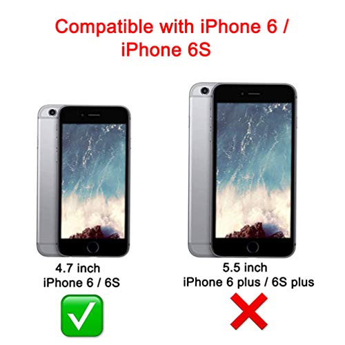 Supwall Compatible With Iphone 6 Case, Iphone 6S Case Glitter Liquid Defender Tpu Shockproof Bumper Protective Silicone Case Floating Bling Sparkle Quicksand For Iphone 6 6S 4.7 Inch (Diamond Horse) #TOP1