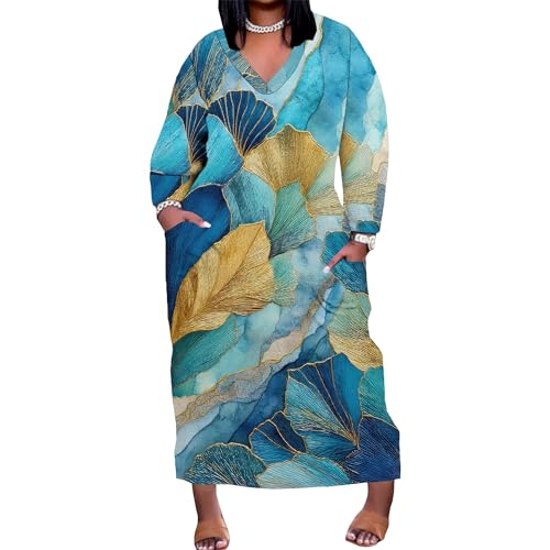 Image of Womens African Dresses Sexy Casual T-Shirt Dresses Long Sleeve Oversized Baggy Summer Sundress