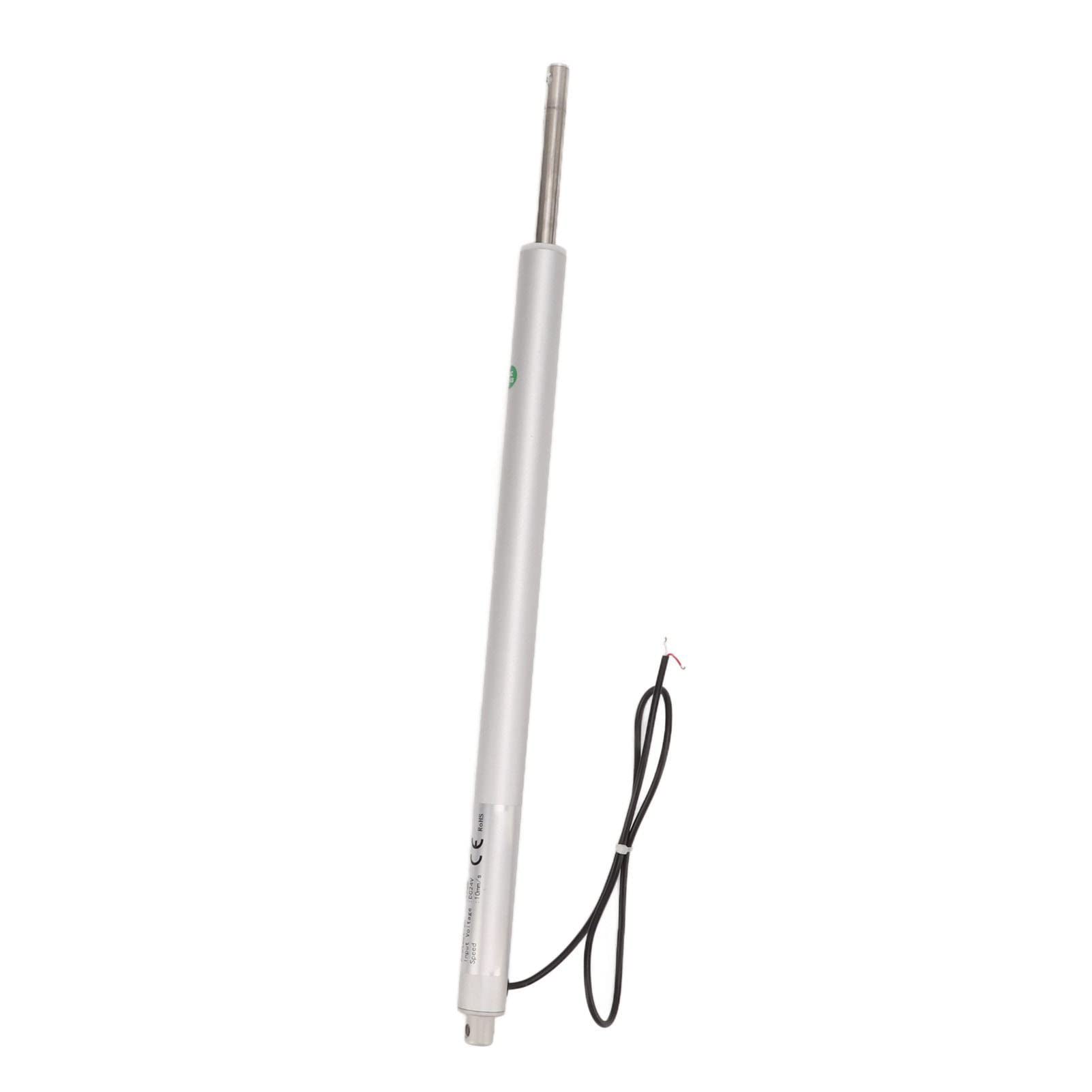Attuatore lineare elettrico, corsa 200 mm, 100N in lega di alluminio con trasmissione di riduzione della velocità e interruttore di fine corsa, per tavolo (12V)