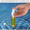 Cosywell Empty Plastic Pump Bottles Dispenser TSA Approved 3.4oz 4 Pack Portable Empty Refillable Container Clear Plastic Lotion Pump Dispenser Bottle for Facial Cleansing Oil Shampoo Shower Gel