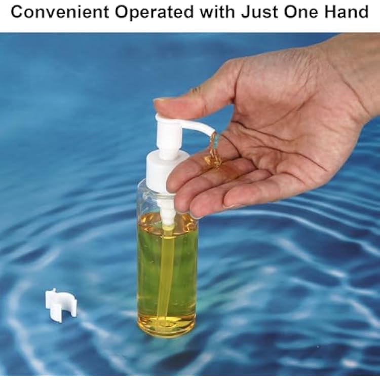 Cosywell Empty Plastic Pump Bottles Dispenser TSA Approved 3.4oz 4 Pack Portable Empty Refillable Container Clear Plastic Lotion Pump Dispenser Bottle for Facial Cleansing Oil Shampoo Shower Gel