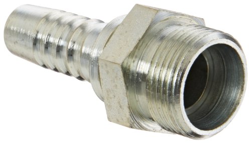 Image of Aeroquip 1S12DK8 Carbon Steel Global Crimp Hose Fitting 24 Degree Male, Light Duty, Straight, 1 /2 inch Hose ID, 16 mm Tube Size