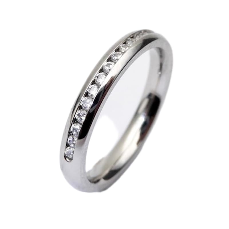 Bague imposante en argent sterling 925 et pierre CZ transparente