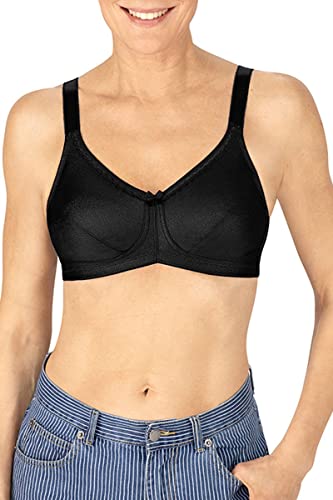 Amoena Women's Rita Wire-Free with Coolmaxa Pockets Bra, Black, 38B